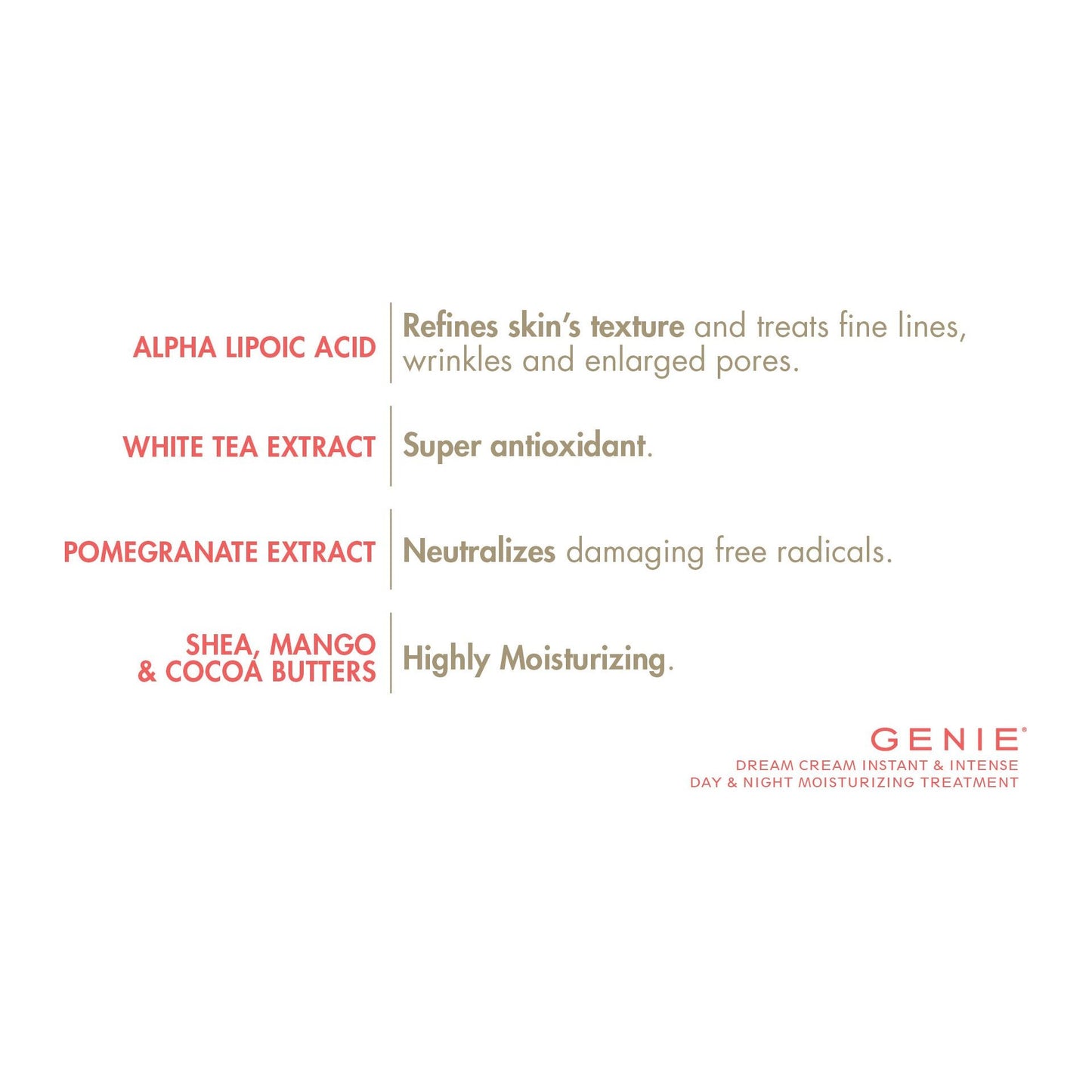 Dream Cream Moisturiser Anti-Ageing Day & Night Cream